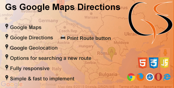 GS Google Maps Directions