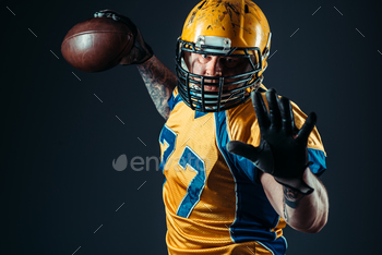 nd, national league, black background. Contact sport