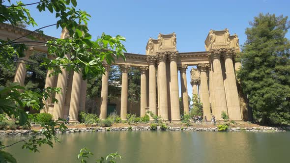 The Palace of Arts' pillars and columns