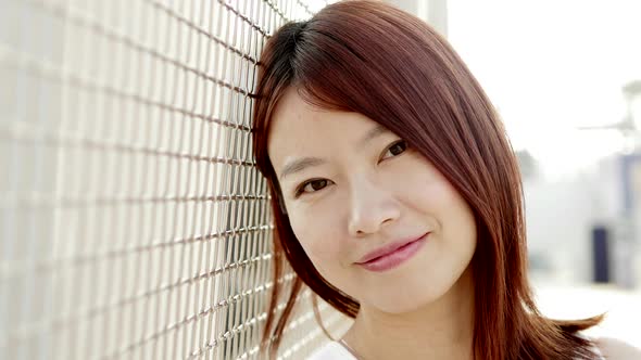 Urban Lifestyle Portrait of Young Female Person 