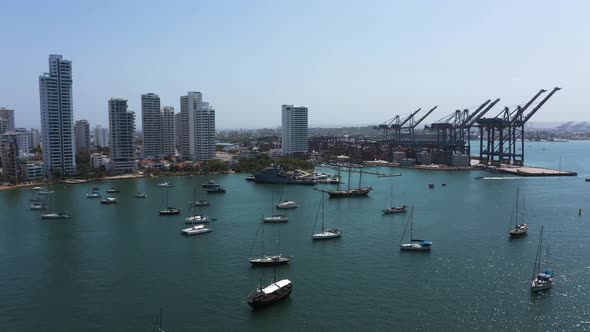 Cargo Port in Cartagena Colombia