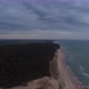 High Evening aerial light over Baltic sea shoreline Jurkalne, Latvia - VideoHive Item for Sale