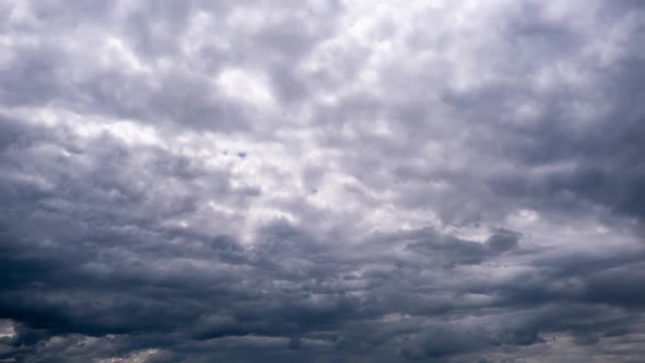 Dramatic Storm Clouds Moving in the Sky Timelapse