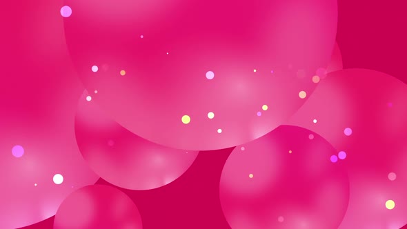 Beautiful Cute Pink Ball Abstract Background