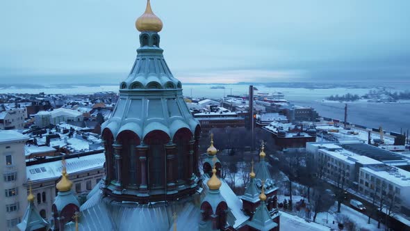 Uspenski Cathedral and Katajanokka in the Winter