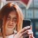 Young beautiful redhead taking a selfe - VideoHive Item for Sale