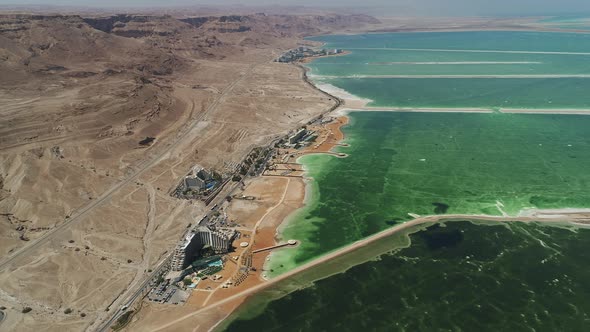 Dead Sea and its shoreline