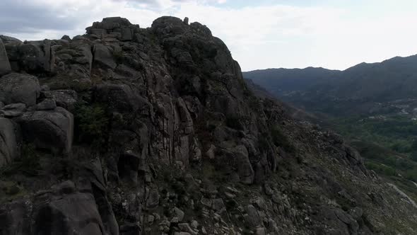 Mountain Cliff Aerial