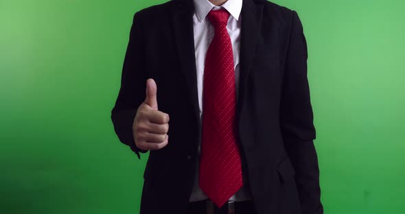 Business Man Showing Thumbs Up