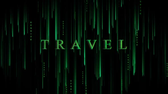 Digital Cyber Background Travel