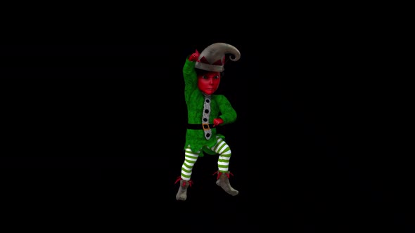 Red Elf Dance 4 - Christmas Concept alt