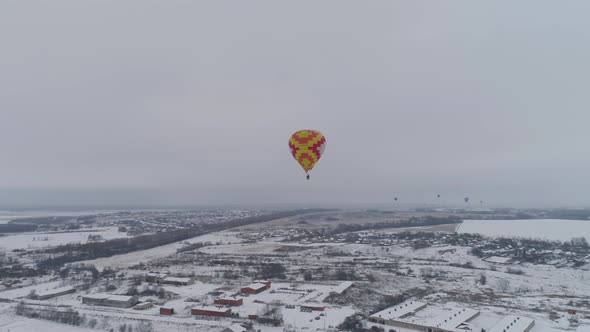 Hot Air Balloons in the Winter