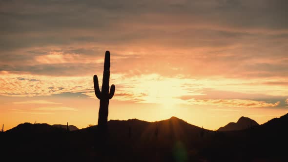 Red Desert Sunset Time Lapse