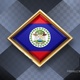 Belize Flag Rotating Badge 4K Looping with Transparent Background - VideoHive Item for Sale