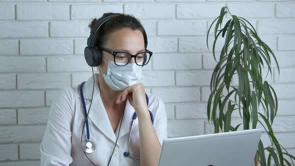 Video chat with a doctor. 