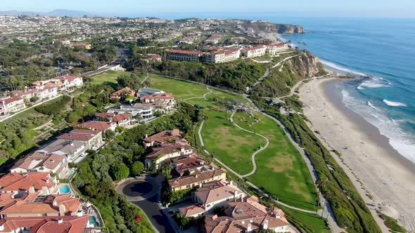 Aerial View of Salt Creek and Monarch Beach Coastline, California