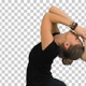 Woman doing stretching exercises, practicing yoga, Alpha Channel - VideoHive Item for Sale