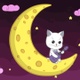 Cartoon Cat Plays Guitar On The Moon - VideoHive Item for Sale