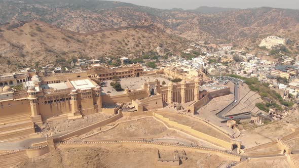 Amber Fort and Palace in Jaipur , world heritage site. Scenic view