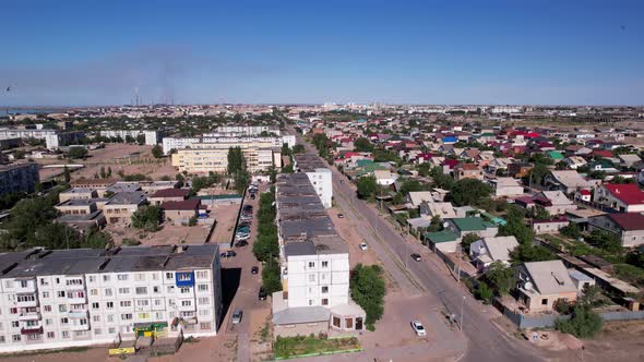 The Small Town of Balkhash is a View From a Drone