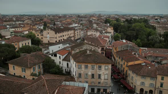 Cloudy View From the Tower of Pisa