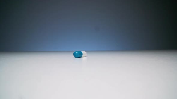 Capsule Pill On White Table
