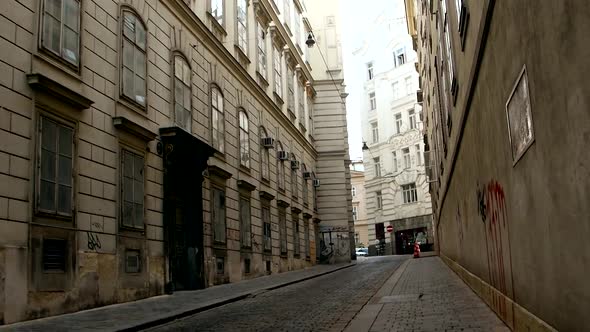 Empty streets of Europe, a consequence of the covid pandemic 19
