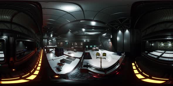 Vr360 View of Spaceship Interior