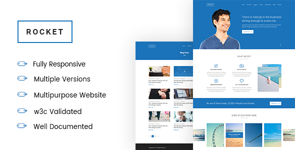 ROCKET -  Multipurpose Corporate and Business landing page