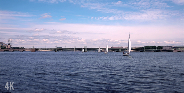 Sail Boats In St.Petersburg 2