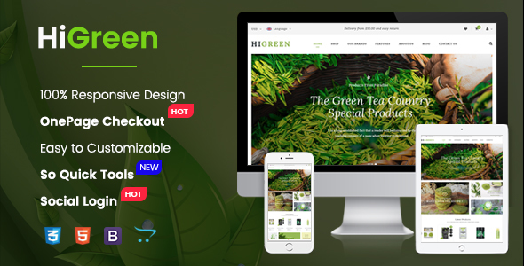 HiGreen - MultipurposeTheme for Online Shop