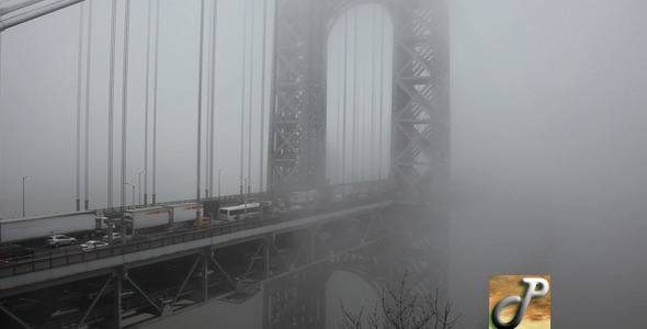 Fog Washington Bridge Fast Full HD