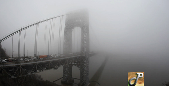 Fog Washington Bridge Wide Fast Full HD