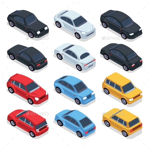 Isometric 3D Cars