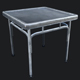 Small Industrial Steel Table - 3DOcean Item for Sale