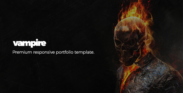 Vampire - Responsive Portfolio Template