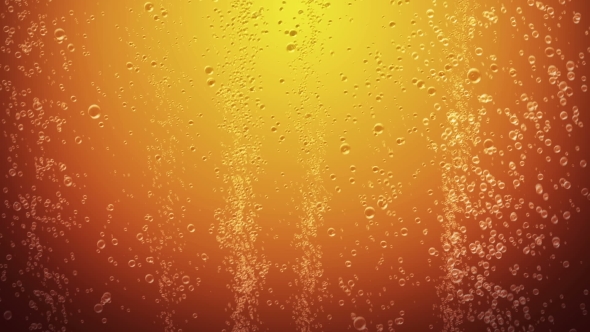 Orange Juice Bubbles Background