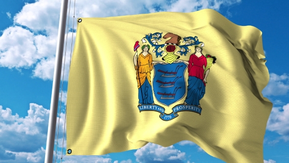 Waving Flag of New Jersey alt