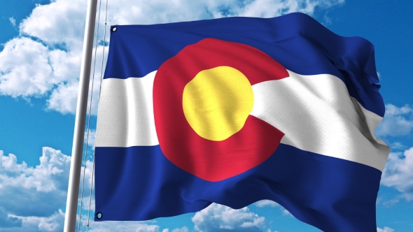 Waving Flag of Colorado alt