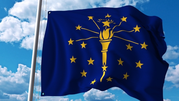 Waving Flag of Indiana alt