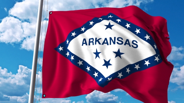 Waving Flag of Arkansas alt