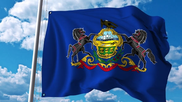 Waving Flag of Pennsylvania alt