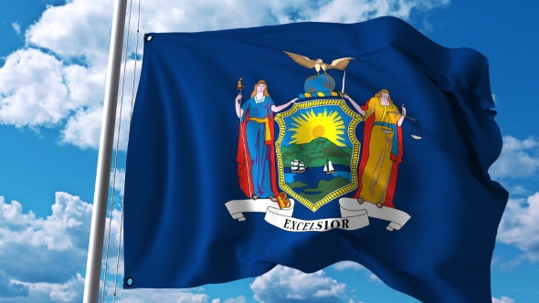 Waving Flag the State of New York alt