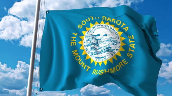 Waving Flag of South Dakota alt
