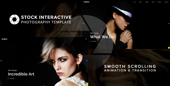 Stock | Interactive Photography Template