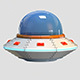 Low Poly Cartoon UFO - 3DOcean Item for Sale