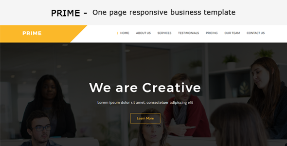 Prime - One Page Business Responsive HTML Template