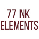 77 Ink Pack Elements - Ink Bleeds, Brush Strokes & Splashes - VideoHive Item for Sale