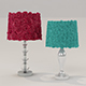 Vray Ready Flower Table Lamp Collection - 3DOcean Item for Sale