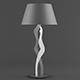 Vray Ready Modern Metallic Table Lamp - 3DOcean Item for Sale